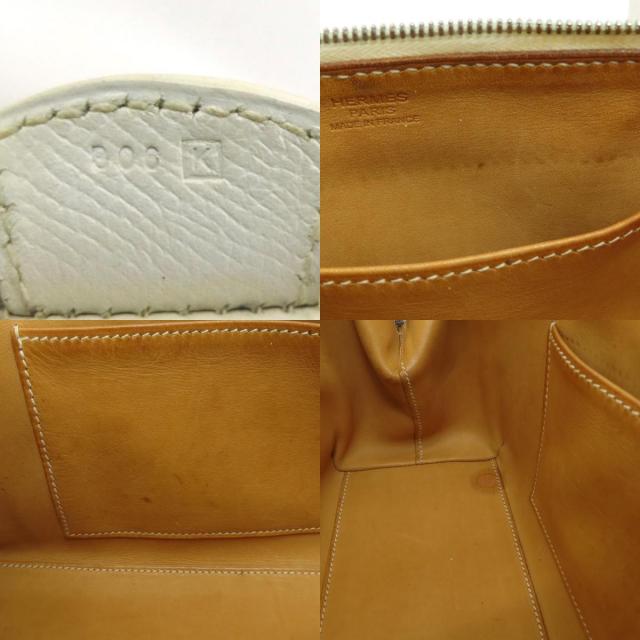HERMES エルメス パリボンベイPM ホワイト シルバー金具