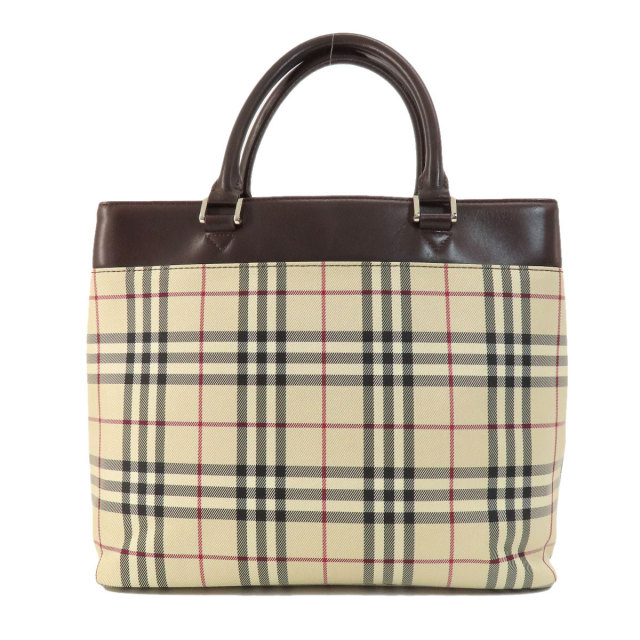 BURBERRY バーバリー ノヴァチェック トートバッグ PVC レディース