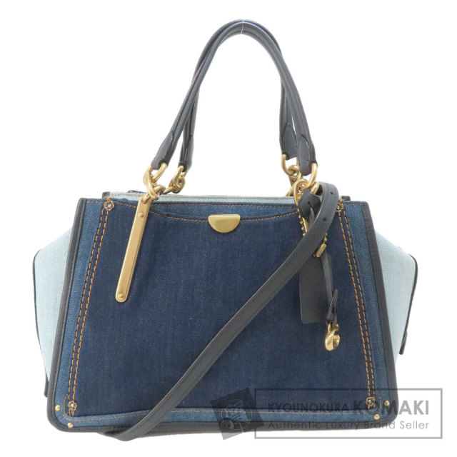 COACH✨ドリーマー2way デニムコレクション　花柄　54066 刻印金具 COACH✨ドリーマー2way デニムコレクション 花柄 54066 刻印金具