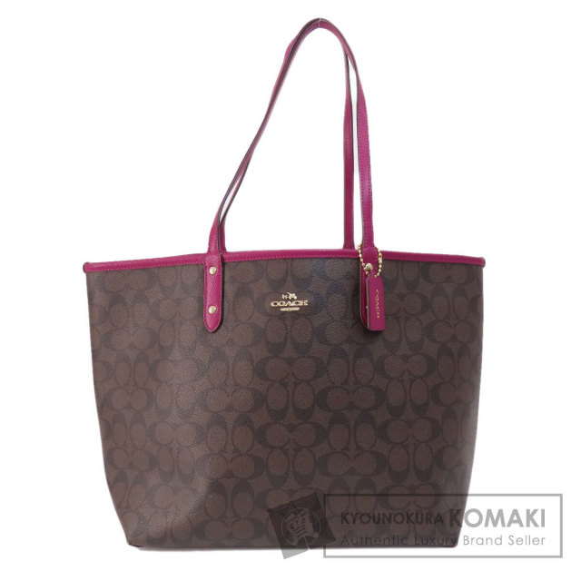 COACH コーチ シグネチャー トートバッグ PVC レディース ブランド京の  