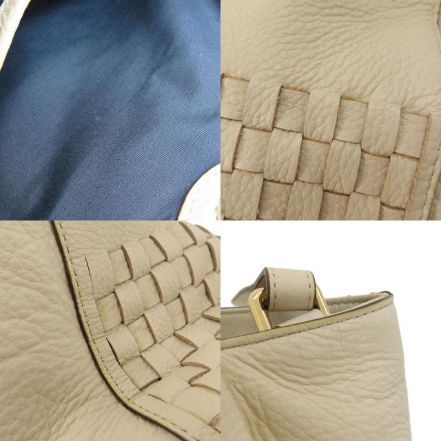 Cole Haan コールハーン 編み込み 2WAY ハンドバッグ レザー レディース