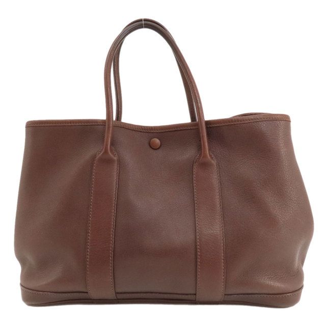 HERMES エルメス ガーデンパーティTPM ハバナ ハンドバッグ ヴォー 