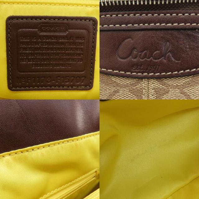 COACH コーチ F15707 シグネチャー トートバッグ PVC レディース