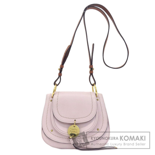 SEE BY CHLOE シーバイクロエ ロゴ ショルダーバッグ レザー