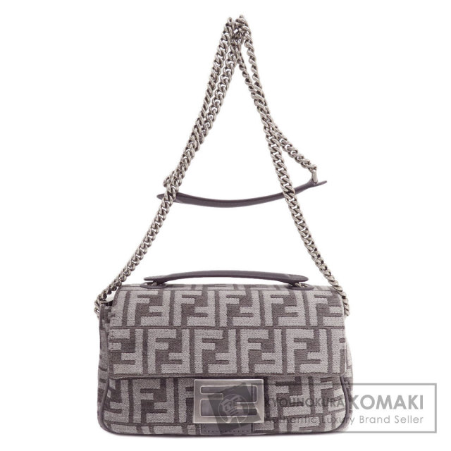 FENDI フェンディ 8BR793 バゲット チェーン ミディ FFタペストリー 