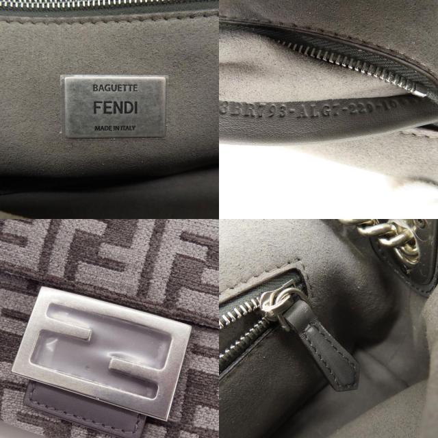 FENDI フェンディ 8BR793 バゲット チェーン ミディ FFタペストリー