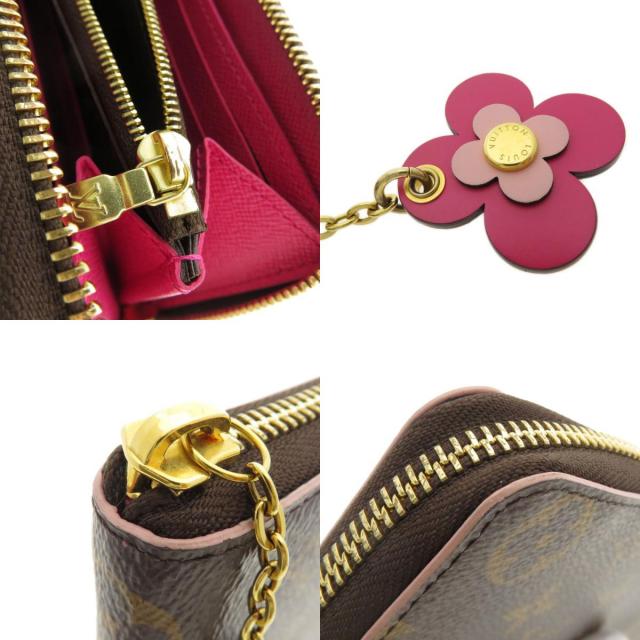 LOUIS VUITTON ポルトフォイユクレマンスモノグラムホットピンク