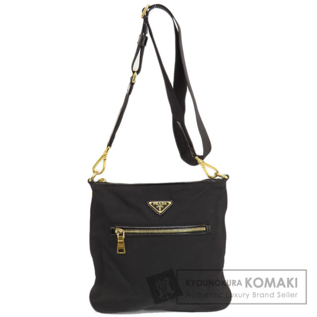 PRADA プラダ ロゴ金具 ショルダーバッグ ナイロン素材 レディース 