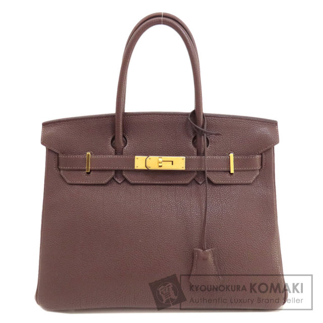 HERMES エルメス バーキン30 ブラウン ゴールド金具 トートバッグ トゴ  