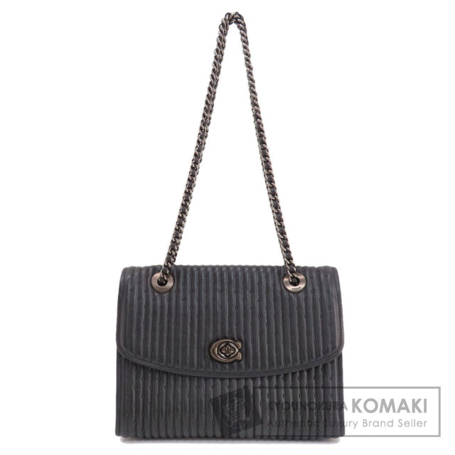 COACH コーチ 76081 チェーンショルダー ショルダーバッグ レザー  