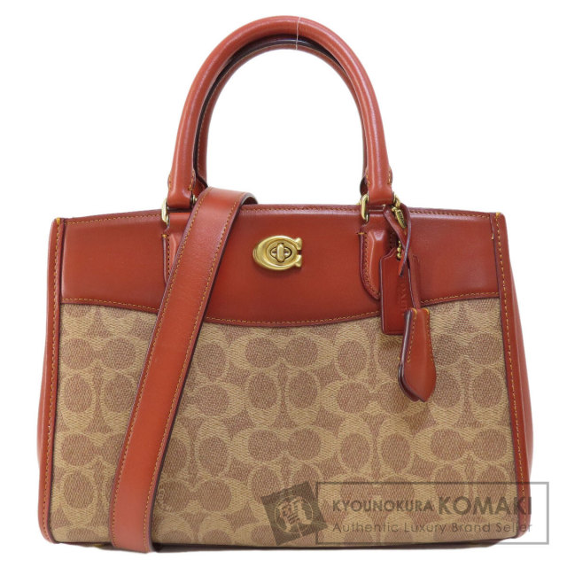 COACH コーチ CE733 ブルック キャリーオール 28 シグネチャー 2WAY 