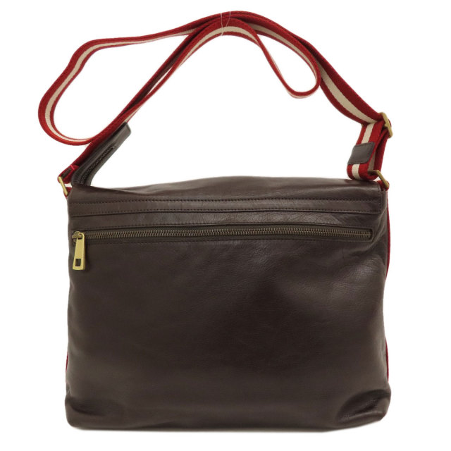 BALLY バリー バリーストライプ ショルダーバッグ レザー レディース