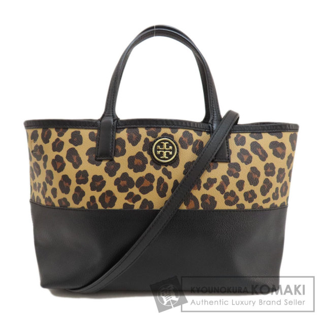 トリーバーチ2way ハンドバッグレオパード ショルダー紐無し