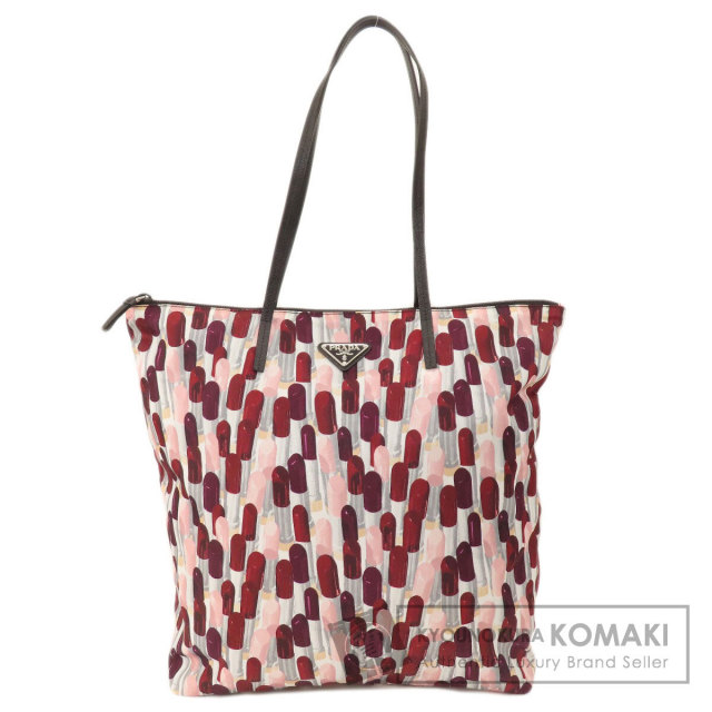 PRADA プラダ リップモチーフ トートバッグ ナイロン素材 レディース 