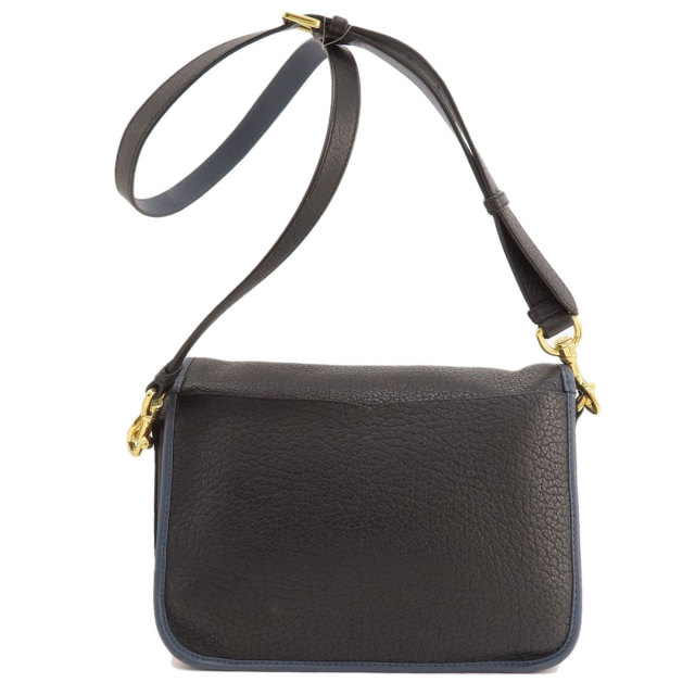 LOEWE ロエベ ロゴ型押し ショルダーバッグ レザー レディース 