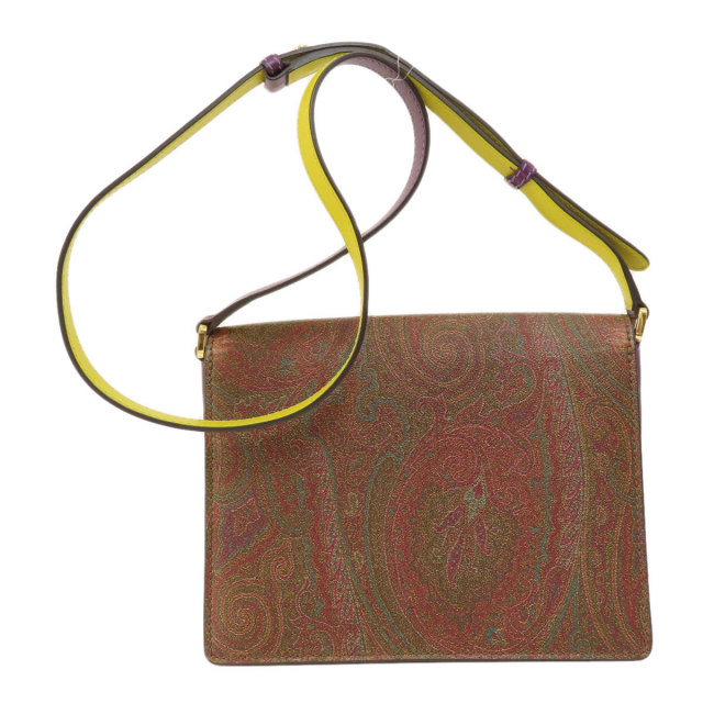 ETRO エトロ ペイズリー レインボー ショルダーバッグ PVC レディース