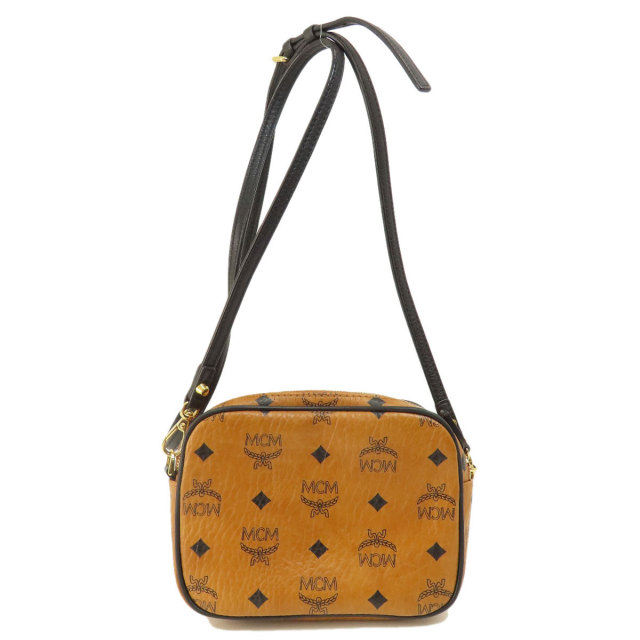 MCM エムシーエム ロゴ ショルダーバッグ レザー レディース