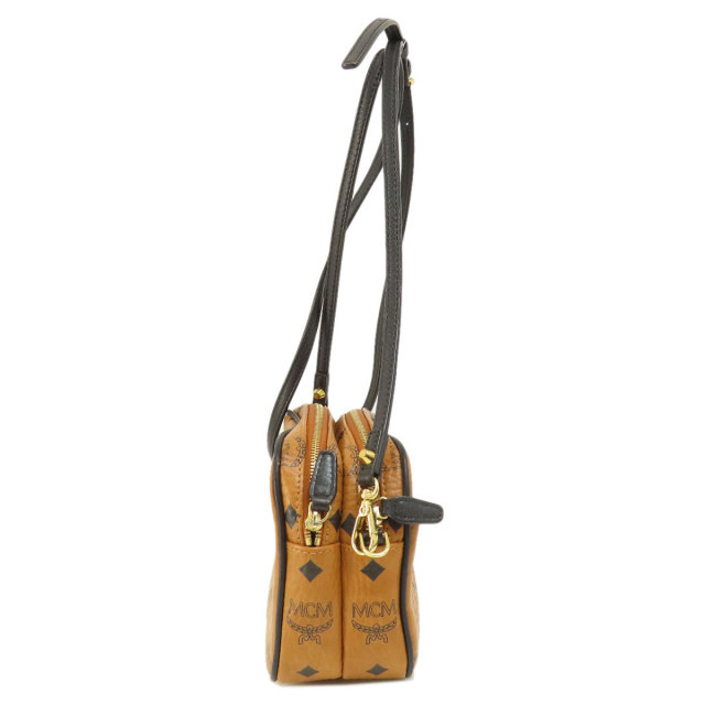 MCM エムシーエム ロゴ ショルダーバッグ レザー レディース 