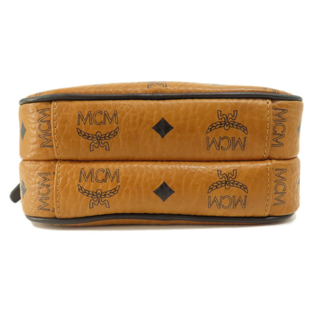 MCM エムシーエム ロゴ ショルダーバッグ レザー レディース