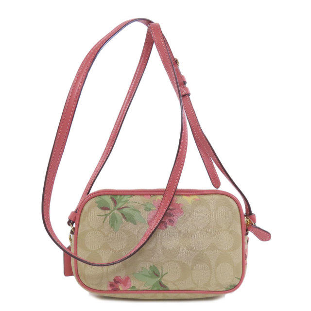 COACH コーチ F73007 フラワーモチーフ ショルダーバッグ PVC