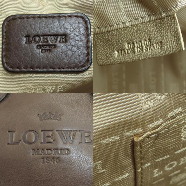LOEWE ロエベ ロゴ ハンドバッグ レザー レディース ブランド京
