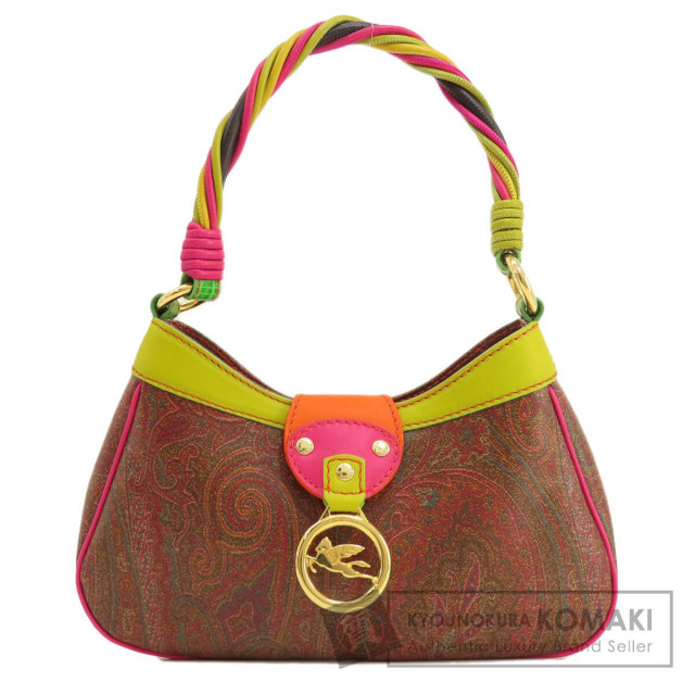 ETRO エトロ ペイズリー柄 ハンドバッグ レザー レディース 