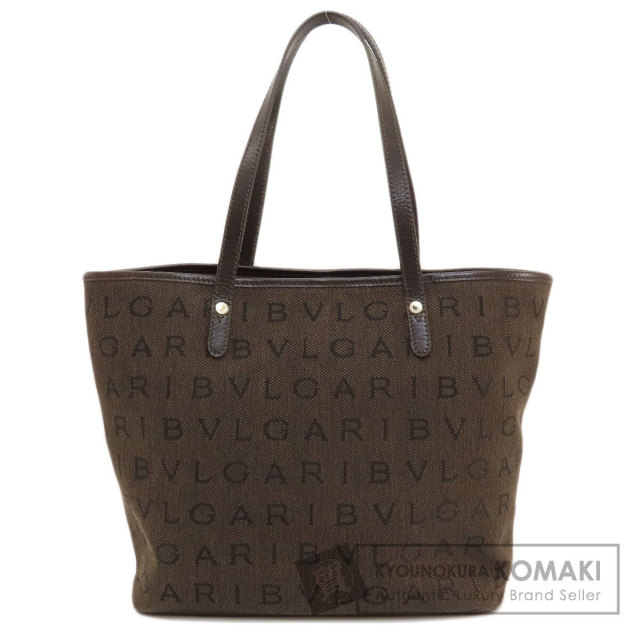 BVLGARI ロゴプリント トートバッグ BVLGARI ブルガリ ロゴ トートバッグ キャンバス レディース ブランド