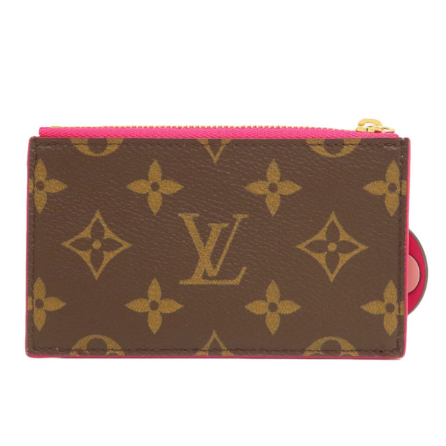 LOUIS VUITTON ルイヴィトン M67494 ポルトカルト・ジップ フラワー 
