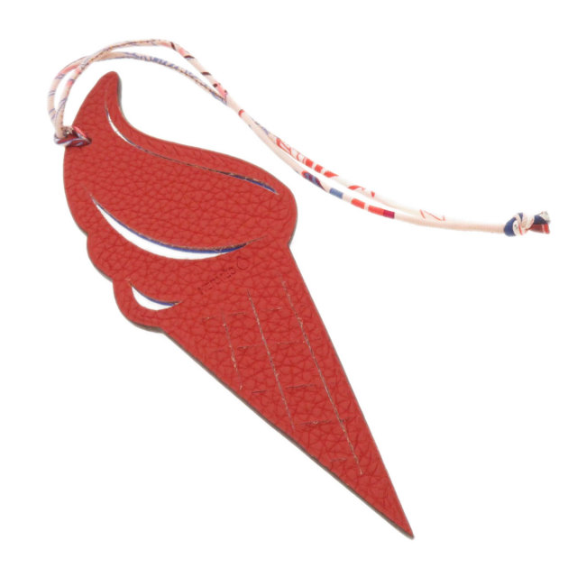 HERMES エルメス プティアッシュチャーム キーホルダー レザー レディース 