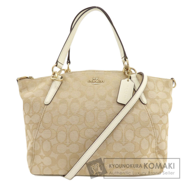 COACH コーチ F27582 シグネチャー 2WAY ハンドバッグ キャンバス