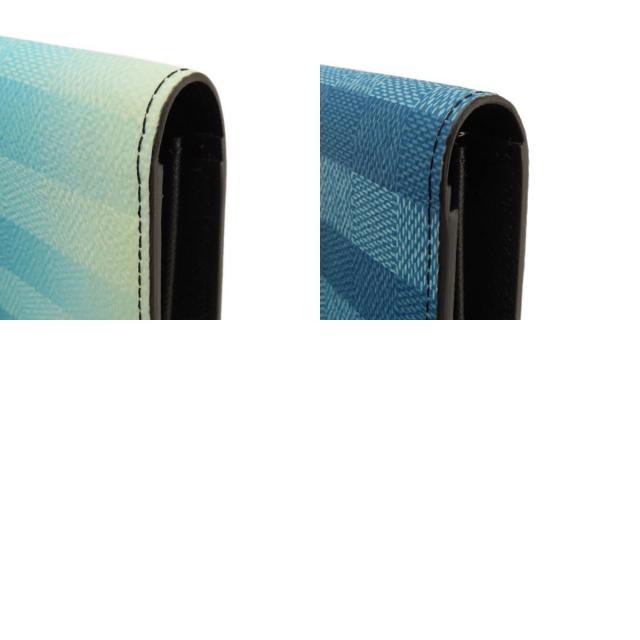 LOUIS VUITTON ルイヴィトン M81318 ポルトフォイユ・ブラザ ブルー 長  