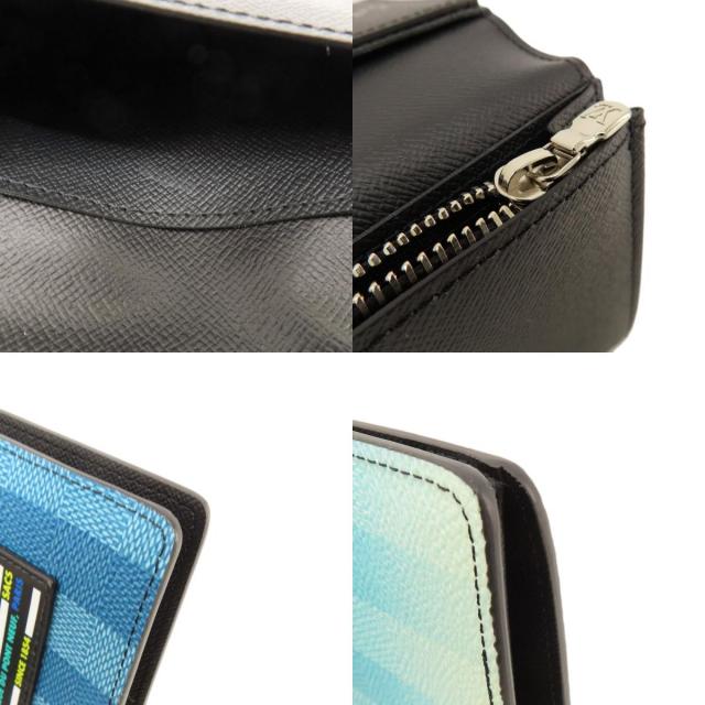 LOUIS VUITTON ルイヴィトン M81318 ポルトフォイユ・ブラザ ブルー 長  