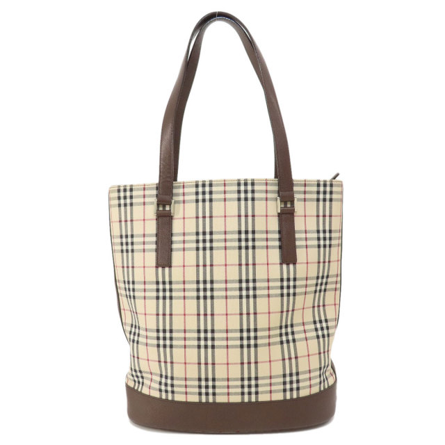 BURBERRY バーバリー ノバチェック トートバッグ キャンバス レディース