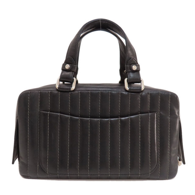 CHANEL シャネル マドモアゼル シルバー金具 トートバッグ ラムスキン  