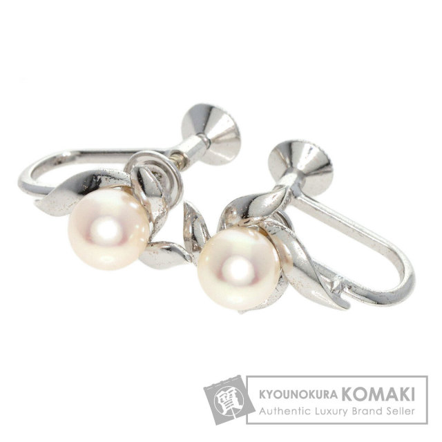MIKIMOTO ミキモト パール 真珠 イヤリング シルバー レディース 