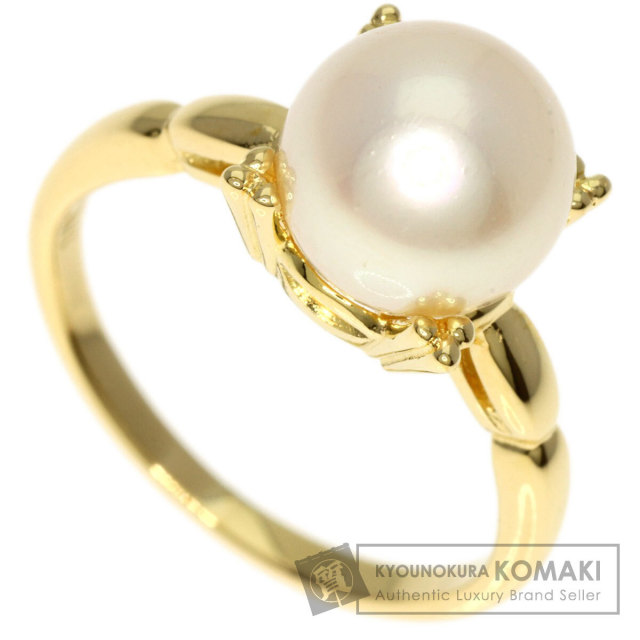 MIKIMOTO ミキモト パール 真珠 リング・指輪 K18イエローゴールド  