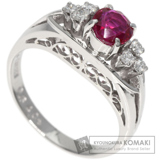 MIKIMOTO ミキモト ルビー ダイヤモンド リング・指輪 プラチナPT900 