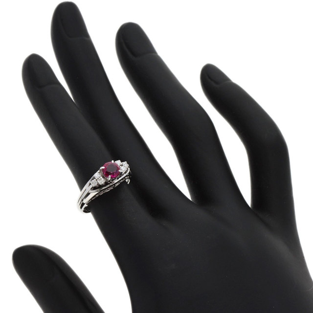 MIKIMOTO ミキモト ルビー ダイヤモンド リング・指輪 プラチナPT900 