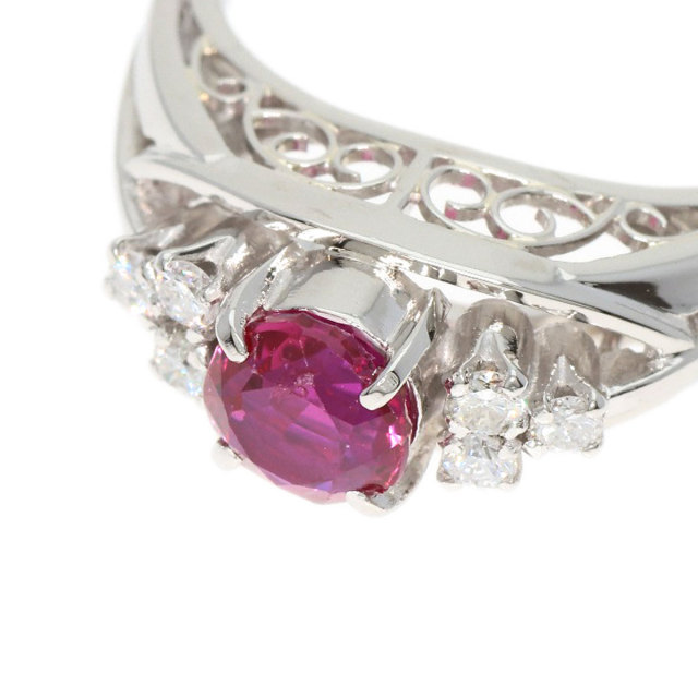 MIKIMOTO ミキモト ルビー ダイヤモンド リング・指輪 プラチナPT900 