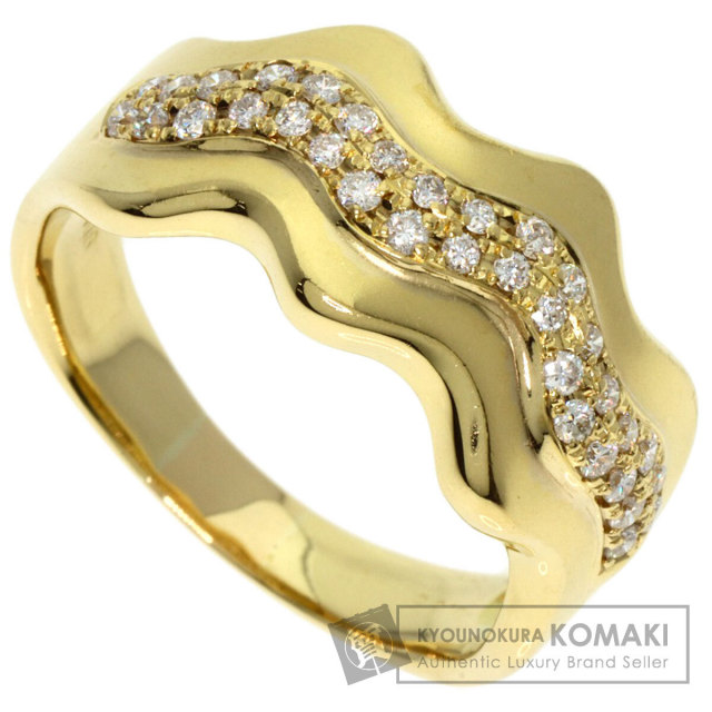 0.35ct ダイヤモンド リング・指輪 K18イエローゴールド 6.9g レディース