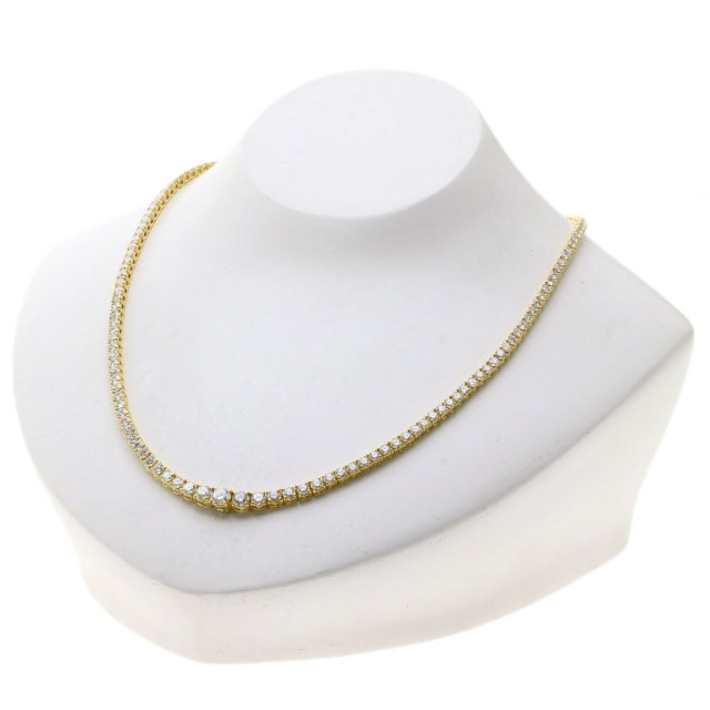 MIKIMOTO ミキモト テニスネックレス ダイヤモンド ネックレス K18 