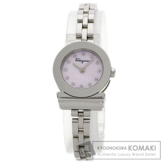 サルヴァトーレフェラガモ 腕時計 ガンチーニ 12P ダイヤモンド