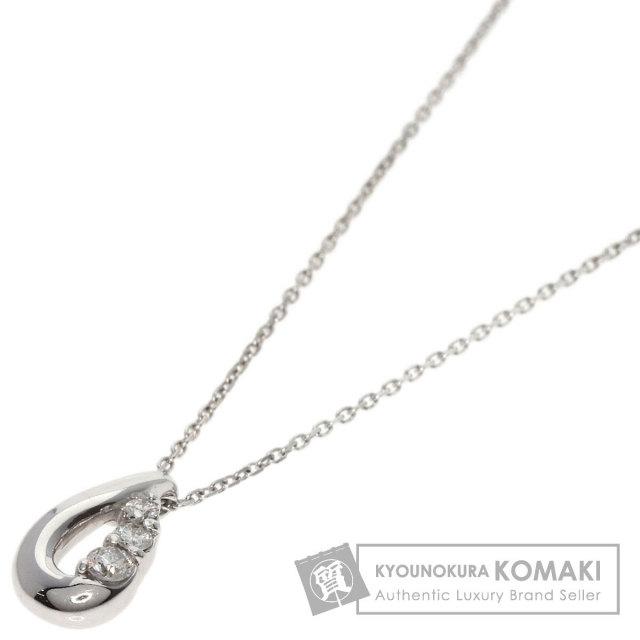 4℃ ヨンドシー ダイヤモンド ネックレス K18ホワイトゴールド レディース