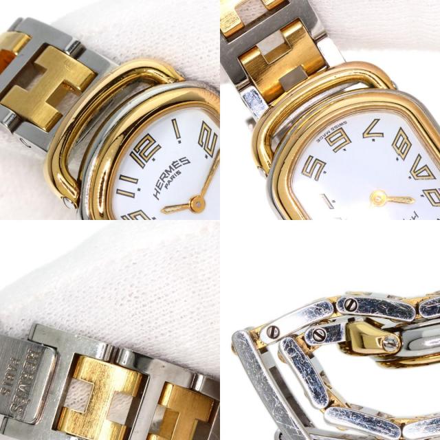 HERMES エルメス RA1.240 ラリー 旧ベルト 腕時計 ステンレススチール