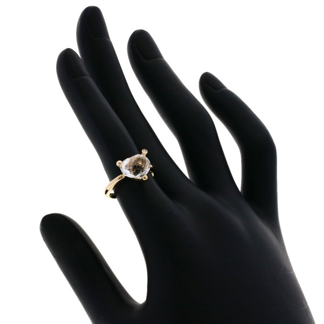 ポンデヴェキオハート型トパーズクリスタルリングダイヤモンド