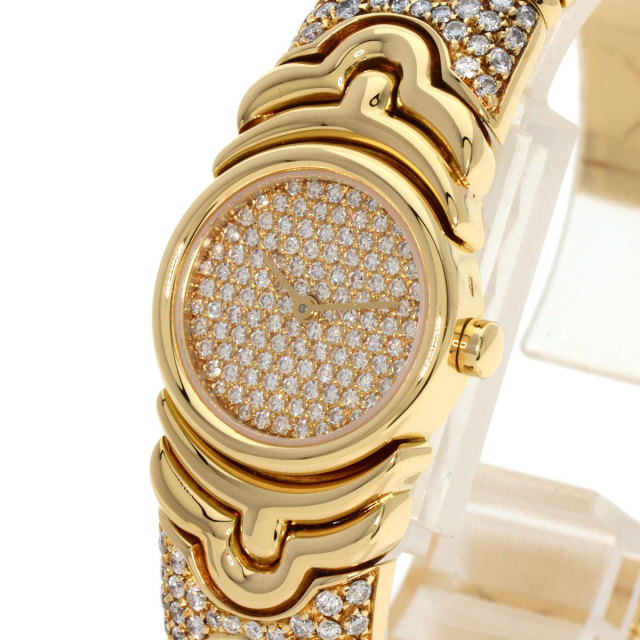 BVLGARI ブルガリ BJ01 パレンテシ ダイヤモンド 腕時計 K18イエロー 