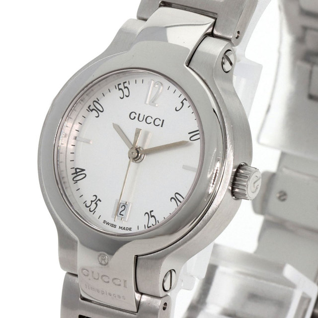 GUCCI グッチ 8900L ラウンドフェイス 腕時計 ステンレススチール/SS 