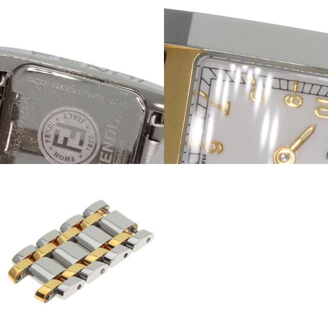 フェンディ 腕時計 スクエアフェイス コンビ