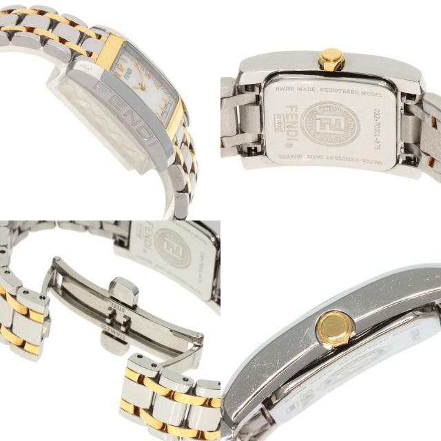 フェンディ 腕時計 スクエアフェイス コンビ