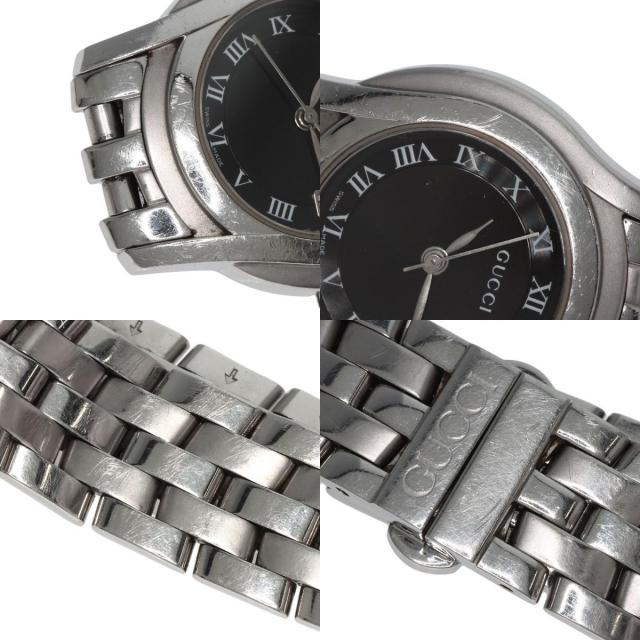 GUCCI グッチ 5500L ラウンドフェイス 腕時計 ステンレススチール/SS  